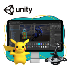 Мир игр на Unity 2D на популярном движке + AI-помощники - КИБЕРшкола программирования для детей, компьютерные курсы для школьников, начинающих и подростков - KIBERone г. Хорошевский