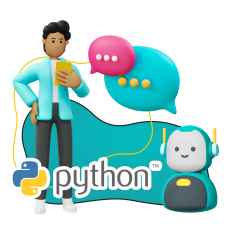 Умный чат-бот на Python - КИБЕРшкола программирования для детей, компьютерные курсы для школьников, начинающих и подростков - KIBERone г. Хорошевский