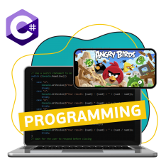 Программирование на C#. Удивительный мир 2D-игр - КИБЕРшкола программирования для детей, компьютерные курсы для школьников, начинающих и подростков - KIBERone г. Хорошевский